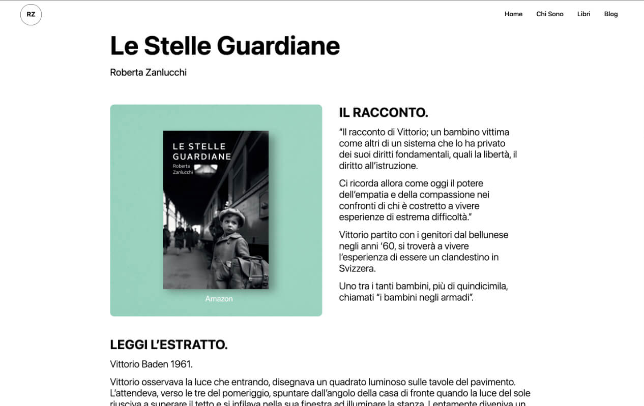 Roberta Zanlucchi. Writer.